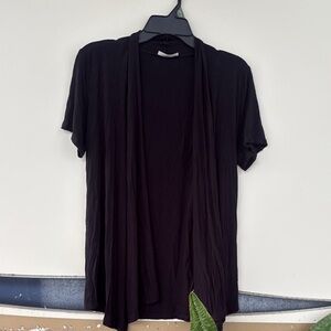 Black Short Sleeve Cardigan